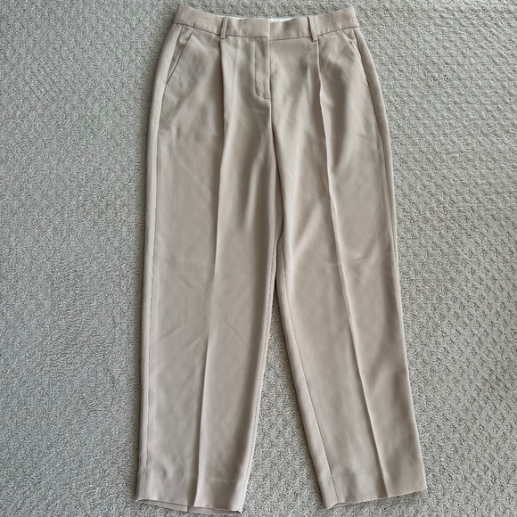 J. Crew Straight-Leg Essential Pant/Trousers Office Casual Light Beige 8 NWT